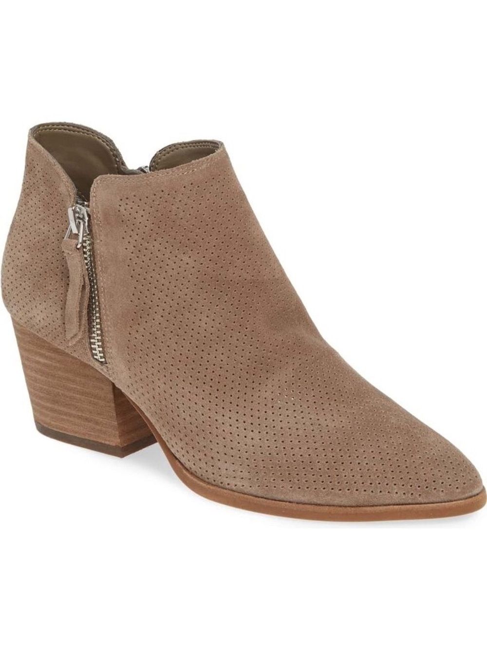 Vince Camuto Nethera Perforated Ankle Boots. Size 8.5